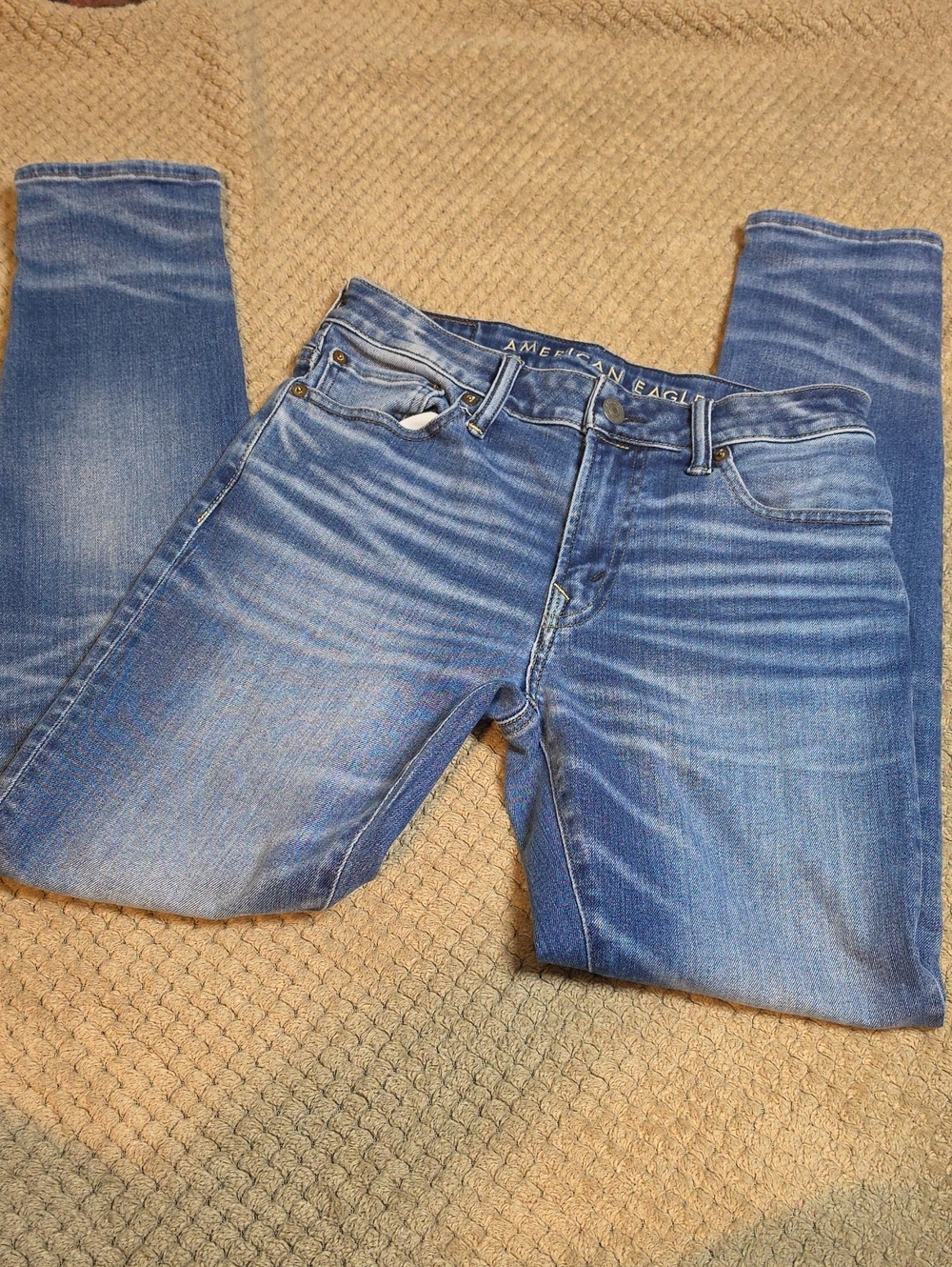 American Eagle Outfitters Men's Skinny Jeans - Blue